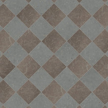 Load image into Gallery viewer, Borghamn kalkstein lysegrå &amp; gråbrun slipt 10×10 cm – 5,4 kvm